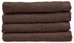 Hnedé rýchloschnúce bavlnené uteráky v súprave 4 ks 30x30 cm Quick Dry – Catherine Lansfield