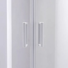 BPS-koupelny Štvrťkruhový sprchový kút HYD-RK94A 80x80 cm biela/transparent + vanička HYD-RSV-ST01A biela