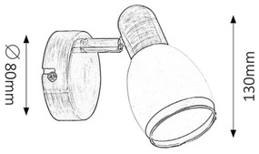 Rabalux 5970 - Bodové svietidlo ELITE E14/40W