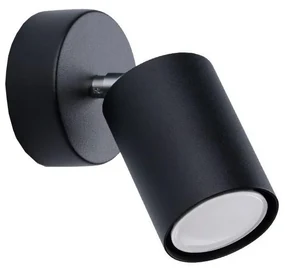 Sollux SL.1126 - Nástenné bodové svietidlo LEMMI 1xGU10/40W/230V čierna SLX0884