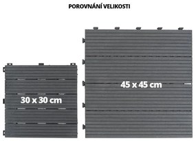 Gumová dlaždica LEGI Cosmopolitan 30 x 30 cm, antracit MHEU5100064