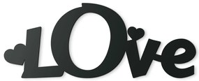 drevko Moderný fotorámik Love Rozmer obrazu: 18 x 46,5 cm, Farba dekorácie: Čierna