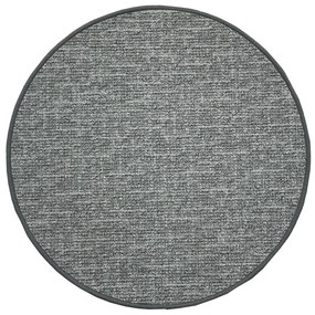 Vopi koberce Kusový koberec Alassio sivý okrúhly - 200x200 (priemer) kruh cm