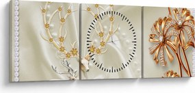 Obraz - Koláž (s hodinami) (90x30 cm)
