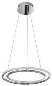 LED luster Livorno 45 Chrome