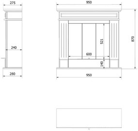Stojaci biokrb čierny November s vlastnou montážou