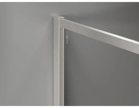 Mexen Kioto-F, sprchová zástena s rámom 50 x 202 cm, 8 mm číre sklo, oceľový profil, 800-050-104-97-00