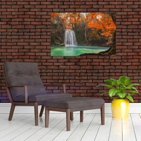 Obraz - Vodopád v Thajsku (90x60 cm)