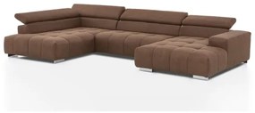 Rohová sedacia súprava do U TROPEA ľavá hnedá