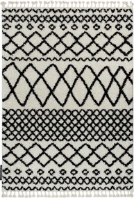 Koberec PROMO BERBER SAFI N9040 biely / čierny