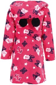 Detský / dievčenský coral fleece župan s kapucňou Minnie Mouse - Disney, EU 98 Ružová