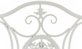 Kovová skladacia stolička Sibell - Biela