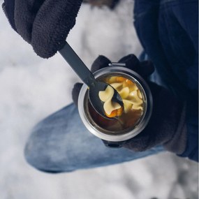 STANLEY termoska jedálenská 400ml s lyžicou/vidličkou čierna mat