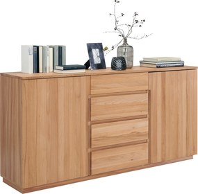 XXXLutz ŠIROKÁ KOMODA, jadrový buk, farba buka, 180/89,2/41 cm Linea Natura - Komody - 002730000406