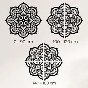 Drevená dekorácia na stenu mandala symbolika lotosový kvet I SENTOP PR0204