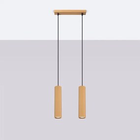 Sollux SL.1555 - Luster na lanku KARBON 2xGU10/10W/230V zlatá