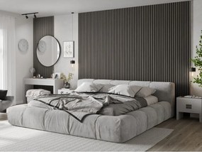Mexen Lam-B, akustické stenové lamely 275 × 30 cm, HDF doska 4 mm, technická dyha, dub striebristý, S100-275307-3015-007