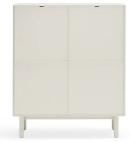 Krémovobiela komoda 100x120x40 cm Corvo – Teulat
