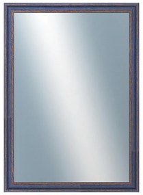 DANTIK - Zrkadlo v rámu, rozmer s rámom 50x70 cm z lišty LYON modrá (2668)