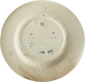 Klasické stropné svietidlo prírodné s bielym sklom - Mesiac