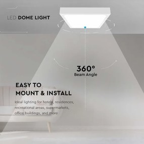 LED Kúpeľňové stropné svietidlo LED/18W/230V 3000K IP44 22,5x22,5 cm biela