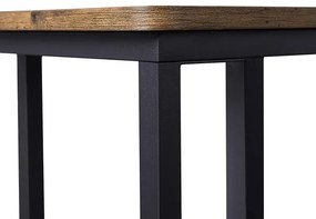 Mobilný odkladací stolík ELDUR hnedá/čierna