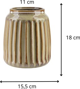 Váza Arina 18 cm béžová
