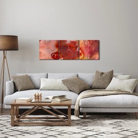 Obraz - Profil ženskej tváre (s hodinami) (90x30 cm)