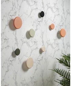 Sivozelené nástenné drevené háčiky v súprave 3 ks Nadua – Kave Home