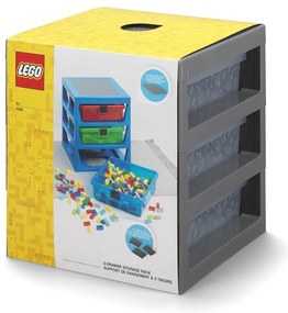 Sivý organizér s 3 zásuvkami LEGO® Storage