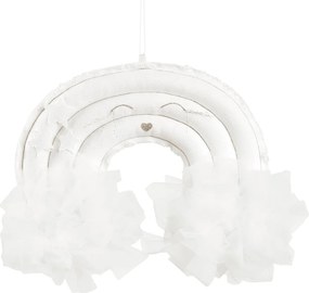 Závesná dekorácia dúha biela 35x27x12cm