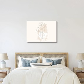 Obraz - Line art monstera N⁰1 (70x50 cm)