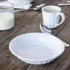 Ib Laursen Hlboký tanier Mynte Pure White 21 cm