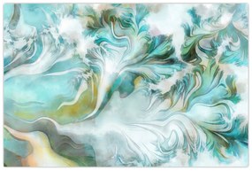 Obraz - Maľba abstraktných vzorov (90x60 cm)