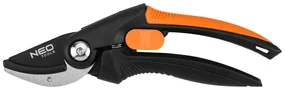 NEO TOOLS Kovadlinkové nožnice 210 mm, rozsah do 20 mm, materiál: PP, rukoväť potiahnutá TPR gumou 15-211