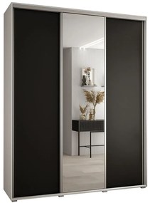 Skriňa 45 Canaris 3 190 biela/čierna/silver