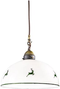 Kolarz 731.30.101 - Luster na lanku NONNA 1xE27/75W/230V pr. 30 cm jelene zelená
