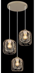 Globo 15965-3HR - Závesný luster na lanku DICHTI 3xE27/40W/230V