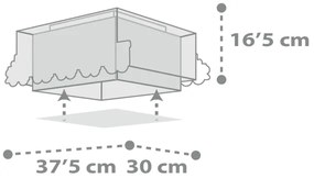 Dalber 63536 - Detské stropné svietidlo TRAIN 2xE27/60W/230V