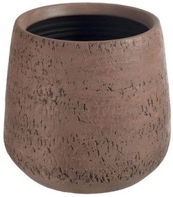 Terakotový hnedý kvetináč Bark - Ø 28 * 26 cm