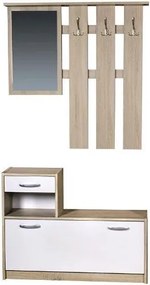 Predsieňová stena Astor, dub/biela