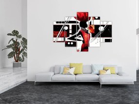Obraz maľby starovekej dámy (150x105 cm)
