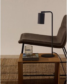 Čierna kovová stolová lampa (výška 49 cm) Manie – Kave Home