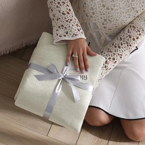 Krémový pléd zo ženilky 220x240 cm Talo – Filumi