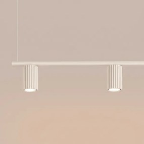 Sollux SL.2713 - Závesné svietidlo na lane KARBON 4xGU10/10W/230V krémové