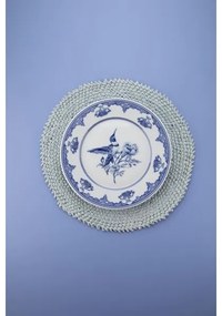 26-dielna jedálenská sada, biela/modrá, porcelán