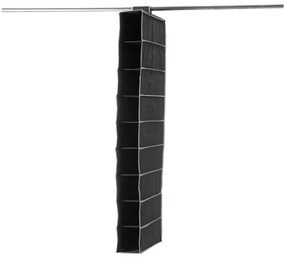 Textilný závesný organizér Compactor Garment So Black 9 Rack