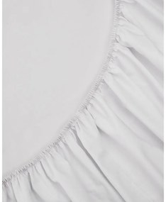 Biela napínacia plachta z bavlneného perkálu 90x200 cm Teia – Kave Home