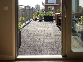 Gumová dlaždica ASLON Design 50 x 50 cm, čierna