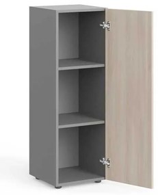 Stredná skriňa Manager 39,9 x 42,2 x 119,5 cm, pravá, agát svetlý / sivá